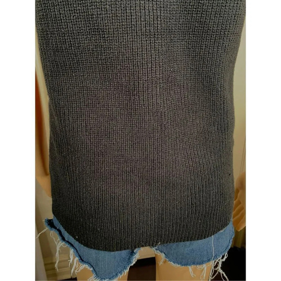 French Connection Women's Black Abel Wool Sleeveless Knit Sweater Vest - Picture 6 of 10